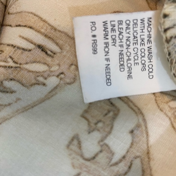 HAVANNA SHIRT CO Linen Blend Short Sleeve Casual Tropical Camp Shirt, Size Large - Picture 5 of 5